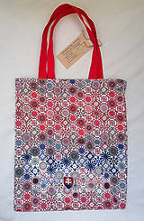 Nákupné tašky - Taška so vzorom v národných farbách - 15076061_
