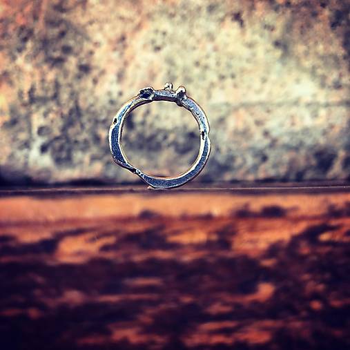 Strieborný prsteň - Kruh života