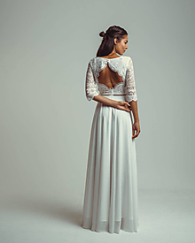 Šaty - Svadobné šaty s holým chrbátom - 15075258_