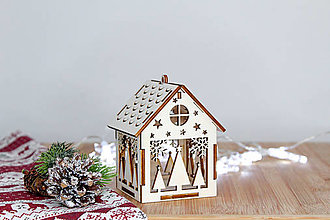 Dekorácie - Vianočný domček LES - 15073612_