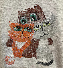Topy, tričká, tielka - Pánske tričko tri mačky priatelia XL - 15075569_