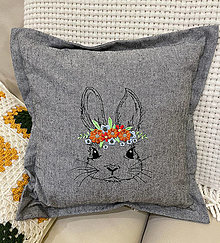 Úžitkový textil - Obliečka na vankúšik Easter Bunny - 15075834_