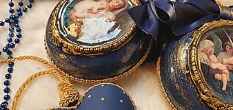 Dekorácie - Ozdoby v kráľovskej modrej - 15075166_
