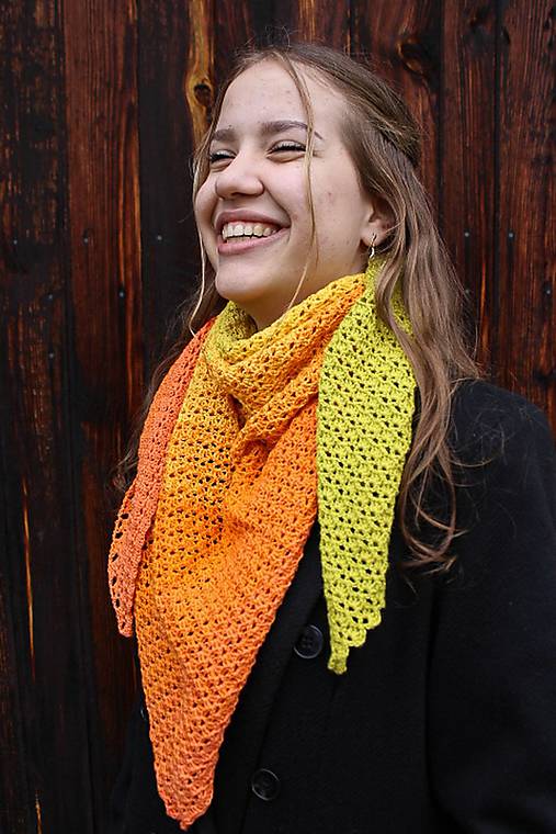 Šatky - ORANŽ - 15077692_