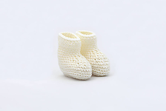 Detské topánky - Biele papučky MERINO - 15079179_