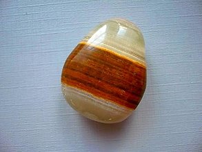 Minerály - Vrtaný kámen - onyx 32 mm, č.99f - 15079596_