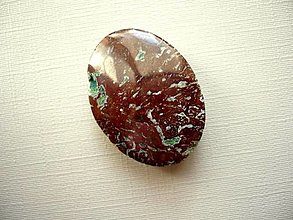 Minerály - Kabošon - tyrkys s magnezitem 27 mm, č.4f - 15080527_