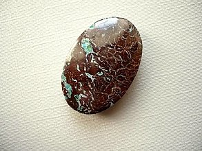 Minerály - Kabošon - tyrkys s magnezitem 27 mm, č.8f - 15080595_