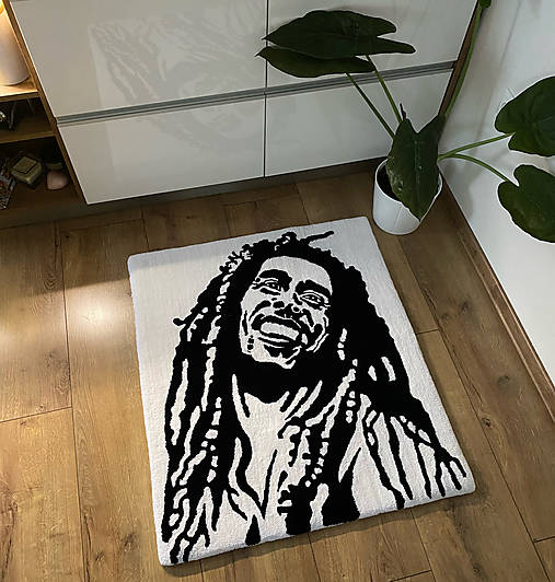 Koberček BOB MARLEY#rug / never.endingrugs - SAShE.sk