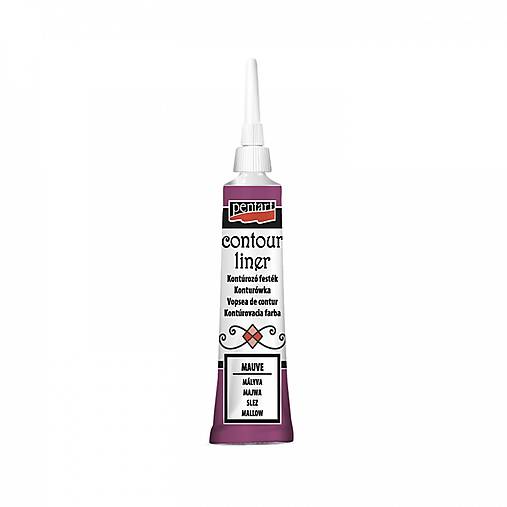 Farby-laky - Univerzálna kontúra, 20 ml, Pentart (staroružová) - 15081911_