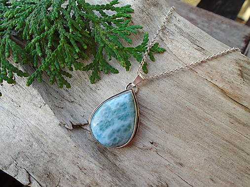 Strieborný Prívesok Ag925 Larimar