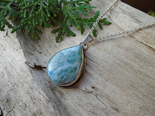 Strieborný Prívesok Ag925 Larimar