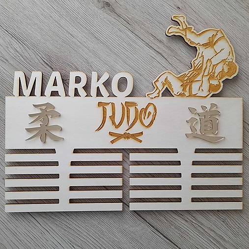 Nábytok - Vešiak na medaily Judo - 15085719_