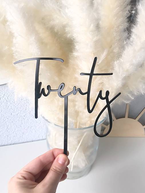 Dekorácie - Zápich na tortu číslo - 15084577_