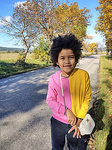 Detské oblečenie - Dievčenská mikina NAMMU s kapucňou - 15084347_