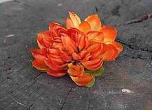 Hlavička kvetu 10cm* - dekorácia (Oranžová)