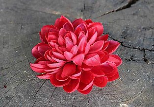 Iný materiál - Hlavička kvetu 10cm* - dekorácia (Bordová) - 15086128_