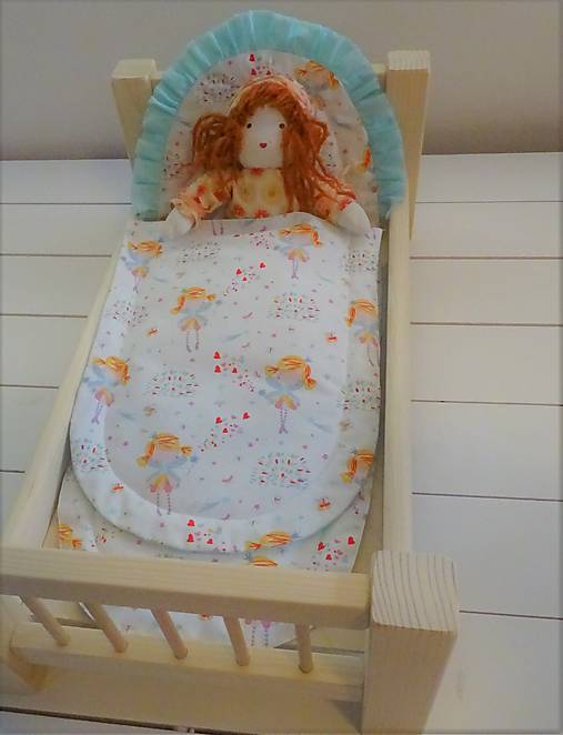 Hračky - Súpravka "Víla", mentolová (Perinky do kočíka) - 15088974_