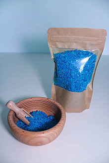 Materiál ručne robený - Farebná ryža (modrá) - 15089108_