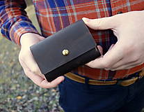 Peňaženky - Kožená minimalistická peňaženka – dokladovka - 15092127_