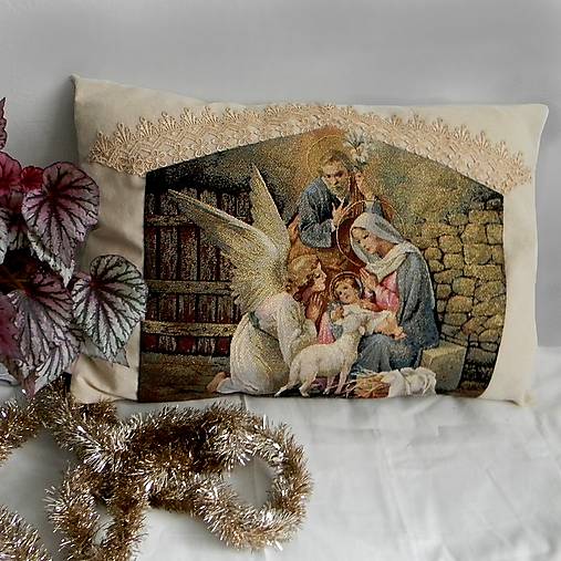  - Betlehem - vankúšová návliečka /60cmx44cm/ - 15093070_