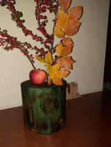 Dekorácie - Ikebana z dreveného pníka - 15094261_