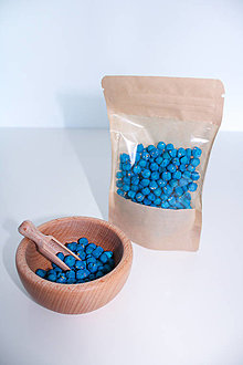Materiál ručne robený - Farebný cícer (modrý) - 15091612_