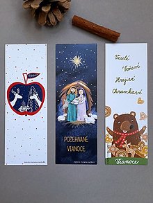 Papiernictvo - Sada vianočných záložiek - 15096953_