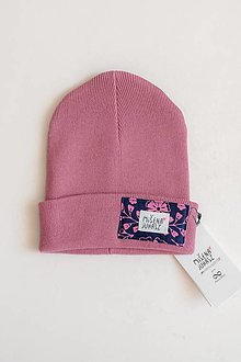 Čiapky, čelenky, klobúky - Ružová čiapka Lúka - 15099119_