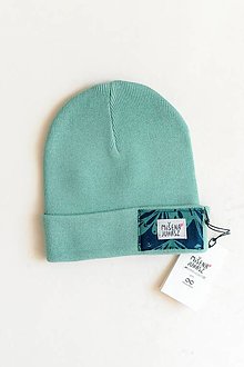 Čiapky, čelenky, klobúky - Zelená čiapka Abstrakt - 15099130_