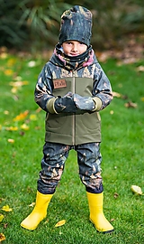 Detské oblečenie - prechodná softshell bunda les užšia - 15099320_