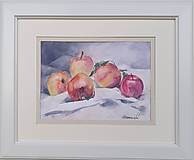 Obrazy - Zátišie s jablkami - 15095348_