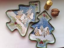 Nádoby - keramika misa ..vianocny motiv, stromcek - 15096607_