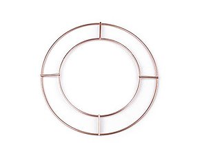 Polotovary - Dvojitý kovový kruh na lapač snov/na dekorovanie - 15097124_