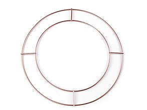 Polotovary - Dvojitý kovový kruh na lapač snov/na dekorovanie (Ø20 cm) - 15097125_