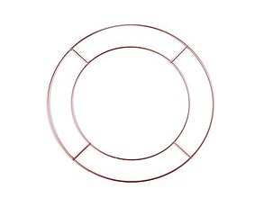 Polotovary - Dvojitý kovový kruh na lapač snov/na dekorovanie (Ø30 cm) - 15097146_