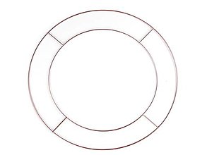 Polotovary - Dvojitý kovový kruh na lapač snov/na dekorovanie (Ø40 cm) - 15097175_