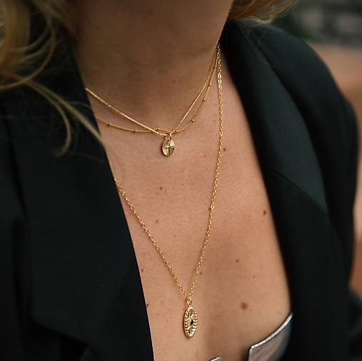 Retiazkový 14K gold filled choker 'It's gonna bead me'