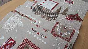 Úžitkový textil - Vianočný obrus ,,krajinka" - 15103819_