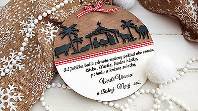Dekorácie - Vianočná ozdoba - Betlehem - 15103610_