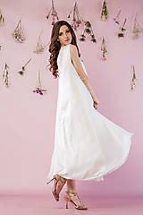 Šaty - Biele asymetrické šaty - 15103726_
