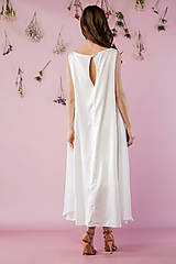 Šaty - Biele asymetrické šaty - 15103727_
