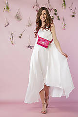 Šaty - Biele asymetrické šaty - 15103729_