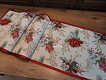 Úžitkový textil - Štóla vianočné ruže - 15099869_