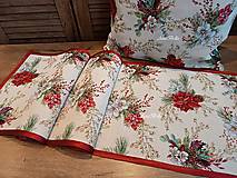 Úžitkový textil - Štóla vianočné ruže - 15099871_