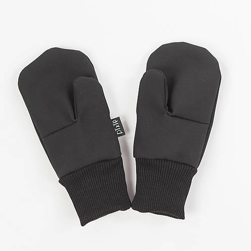 softschell rukavice čierne