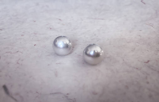 Svadobné napichovacie náušnice so sladkovodnými perlami