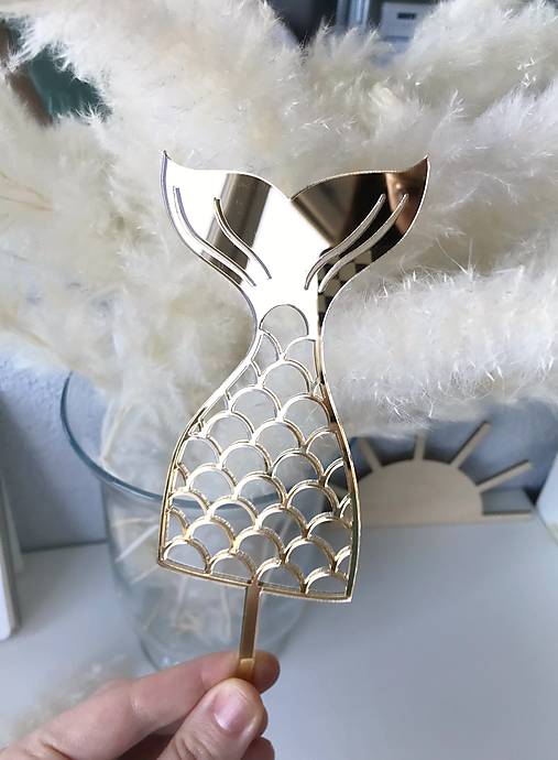 Dekorácie - Zápich na tortu morská panna - 15100986_