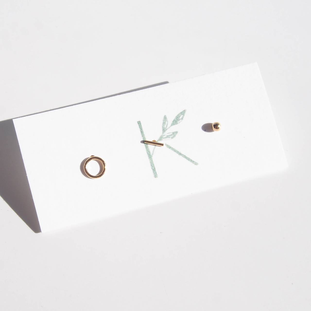 Set náušníc '3v1' gold filled