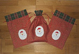 Úžitkový textil - Mikulášske/vianočné vrecúška na drobnosti  (na drobnosti 5) - 15106727_